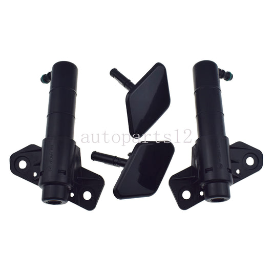 Left and right headlight washing machine spray nozzles and cover kit for Kia Sportage 2011-16 Q