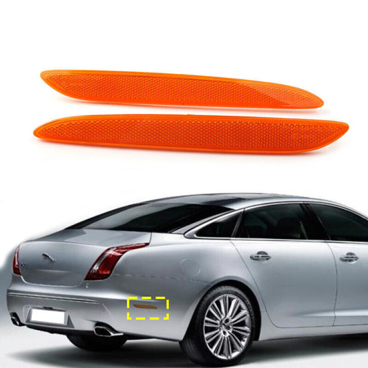 Dual rear bumper decorative side reflector lights for Jaguar XJ 2010 - 2017