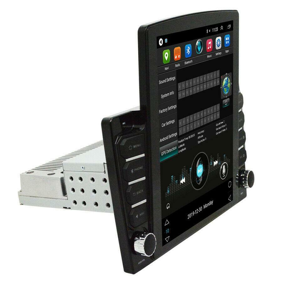 1DIN Android 8.1 Quad-core Car GPS Bluetooth Radio MP5 Player Adjustable 10.1 n