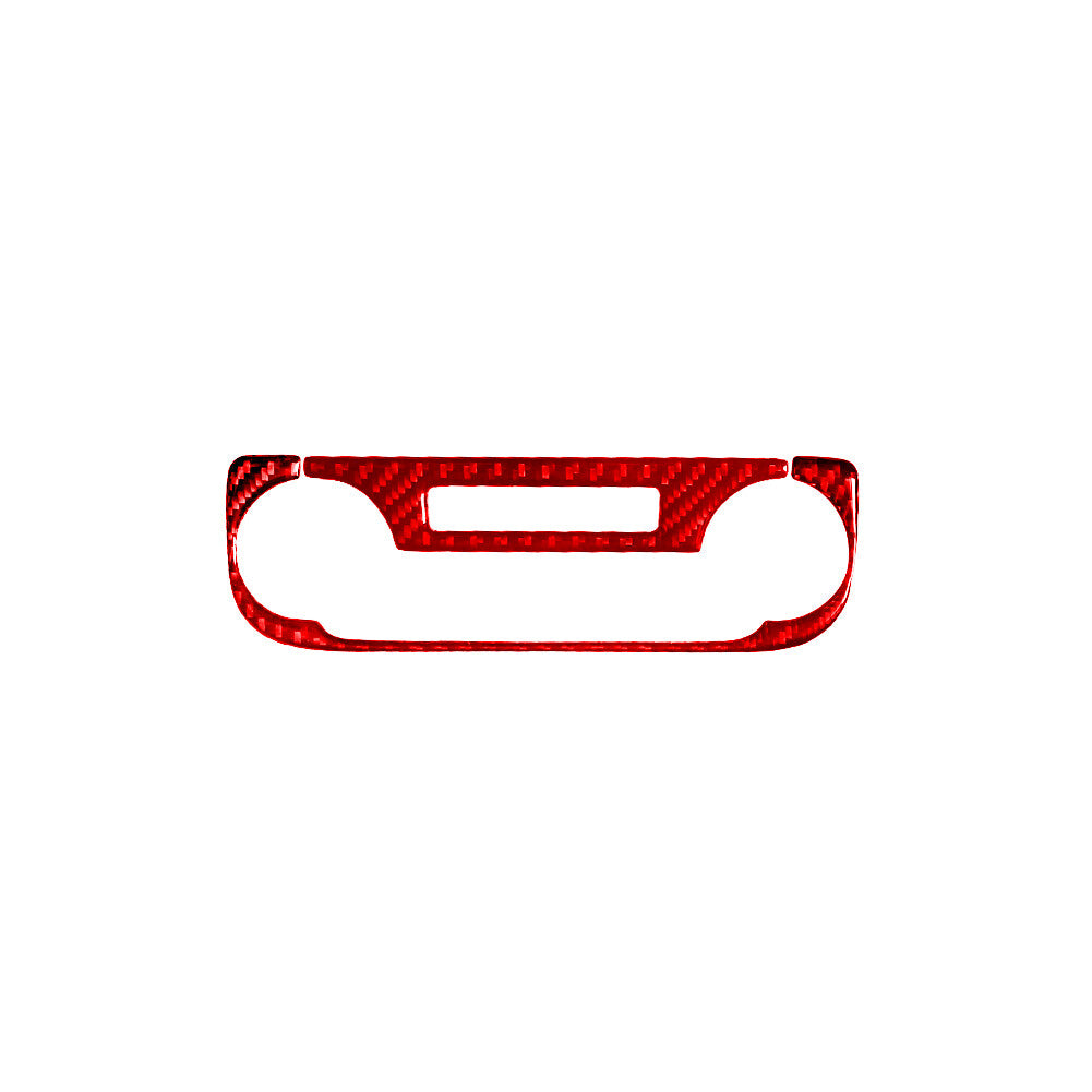 Red Carbon Fiber Automatic Gear Shift Trim For Outlander 2014-2016 v