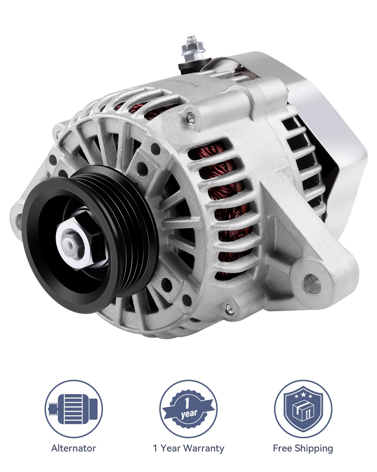 Silver Alternator 334-1175 Fit for 1993-1997 for Toyota for Corolla Base Sedan 1.6L L4