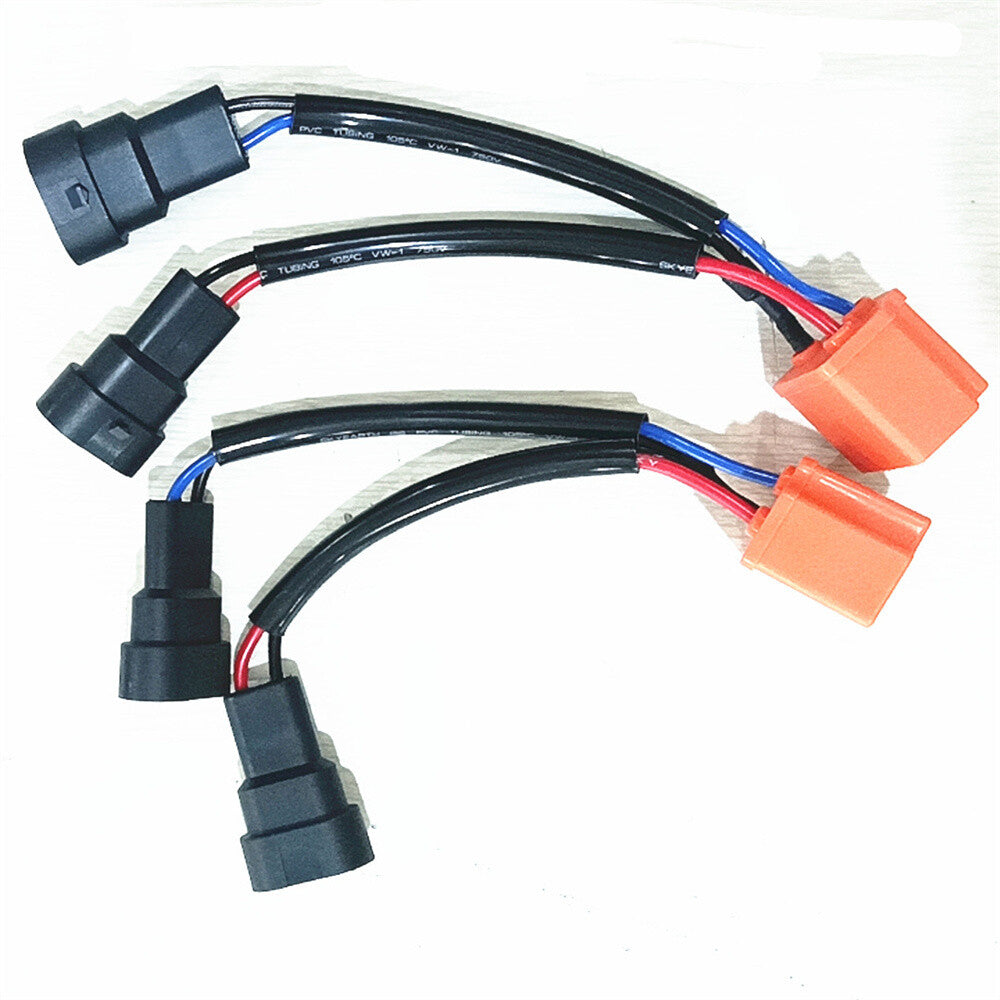 2PCS 100w 9006 /9005 to H4 Headlight Bulb Conversion Sockets Harness Accessories Q