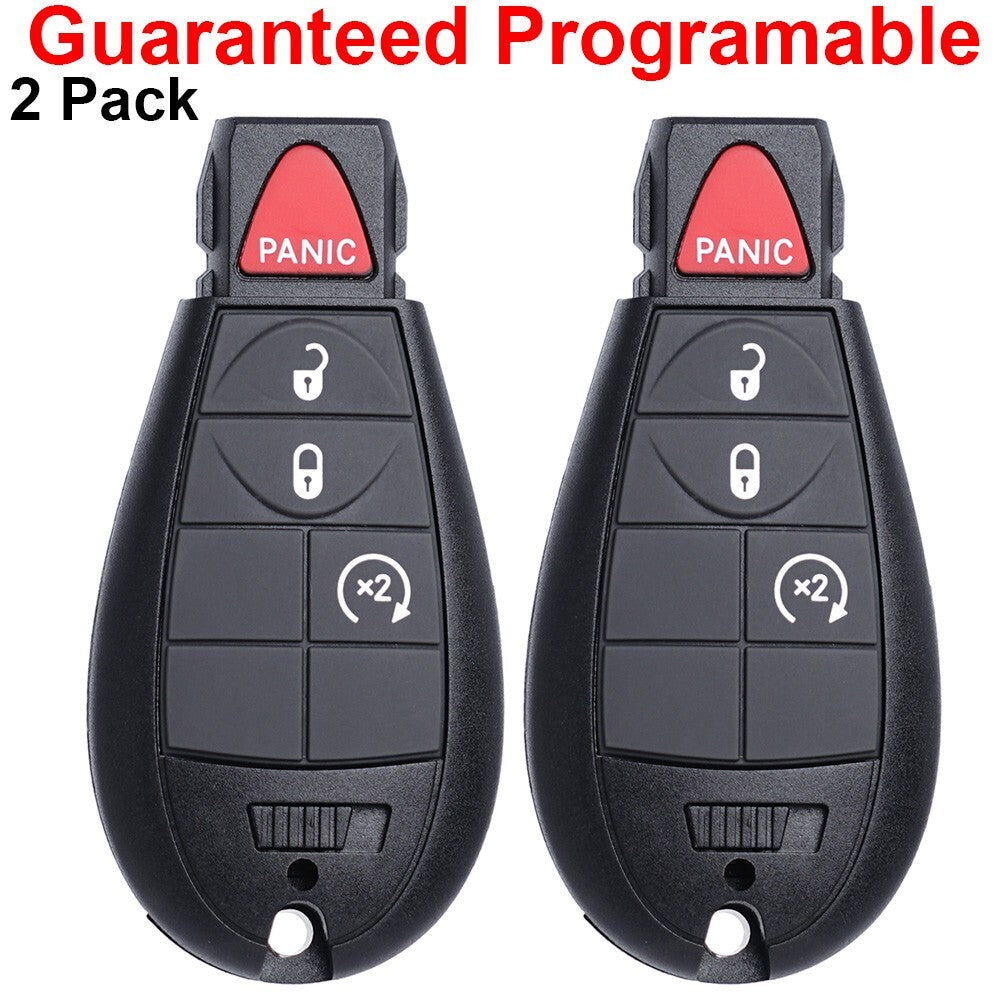 2 For 2013 2014 2015 2016 2017 2018 2019 for Dodge for Ram 1500 2500 Remote Car Key Fob Q
