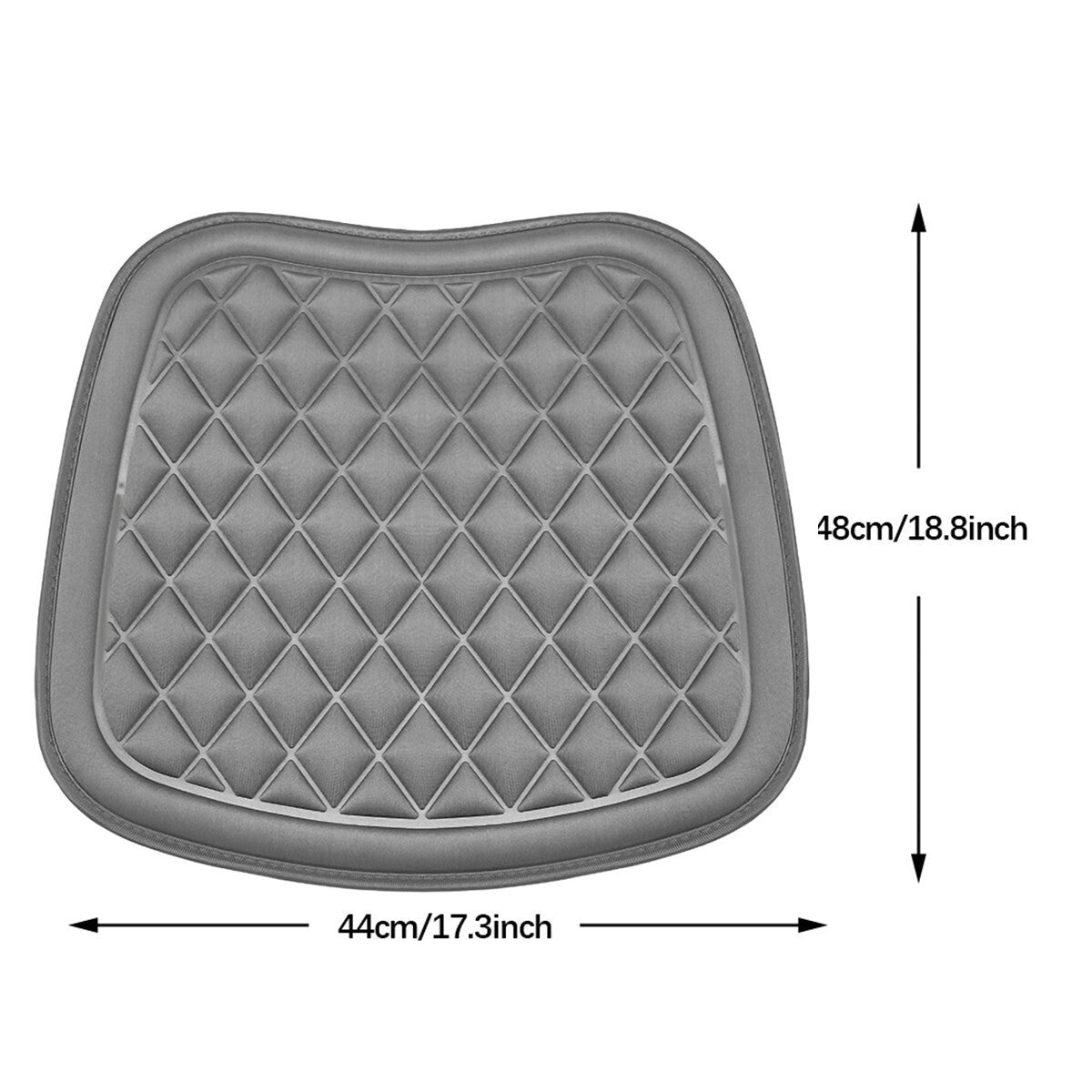 Car Front for Seat Cover Office Chair Home Driver Cushion Breathable Gray Washable