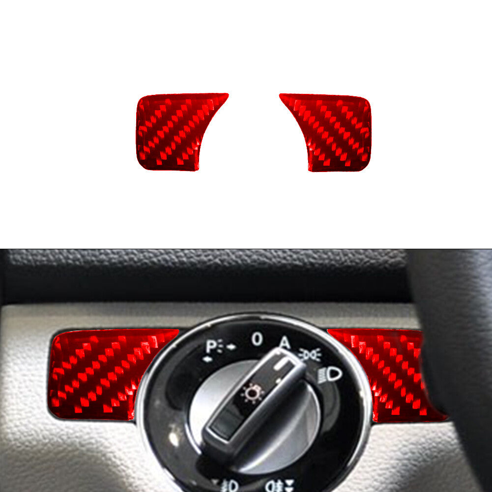 Red Headlight Switch Trim for Mercedes-Benz CLA 2014-18 / GLA 2015-18