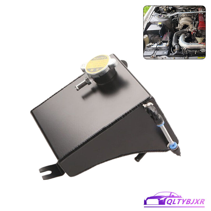 Overflow Coolant Tank Reservoir Cooling Radiator Water Can For89-94 for Nissan Black