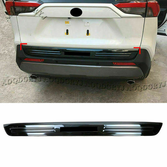 for TOYOTA RAV4 2019-2023 Black Rear Trunk Tailgate Lid Panel Cover Stainless