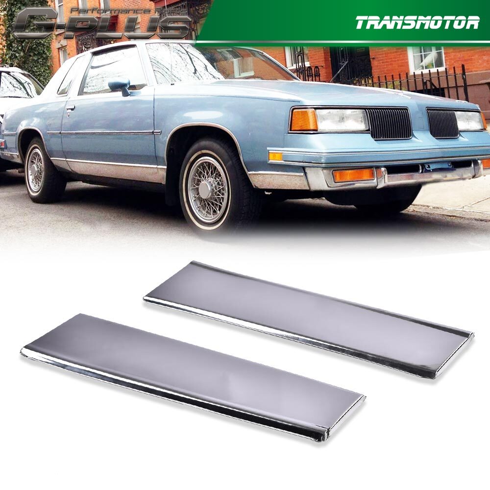 Front lower fender molding trim with chrome plating suitable for 1981-1988 Cutlass Supreme pair