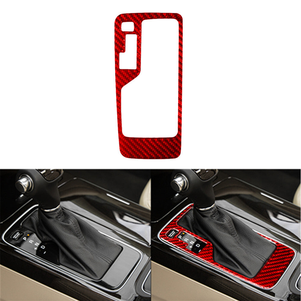 2Pcs Red Carbon Fiber Climate Radio Control Cover Trim for Honda S2000 2004-2009 v
