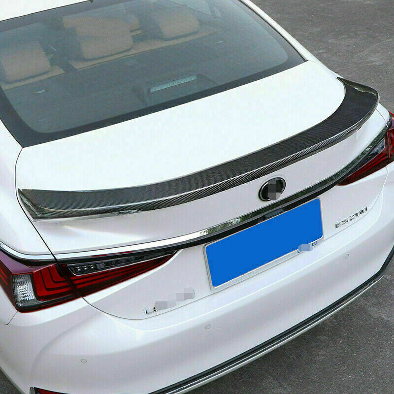 for Lexus ES350/300H 2019-2022 Carbon Fiber ABS Rear Spoiler Trunk Lip Wing Trim