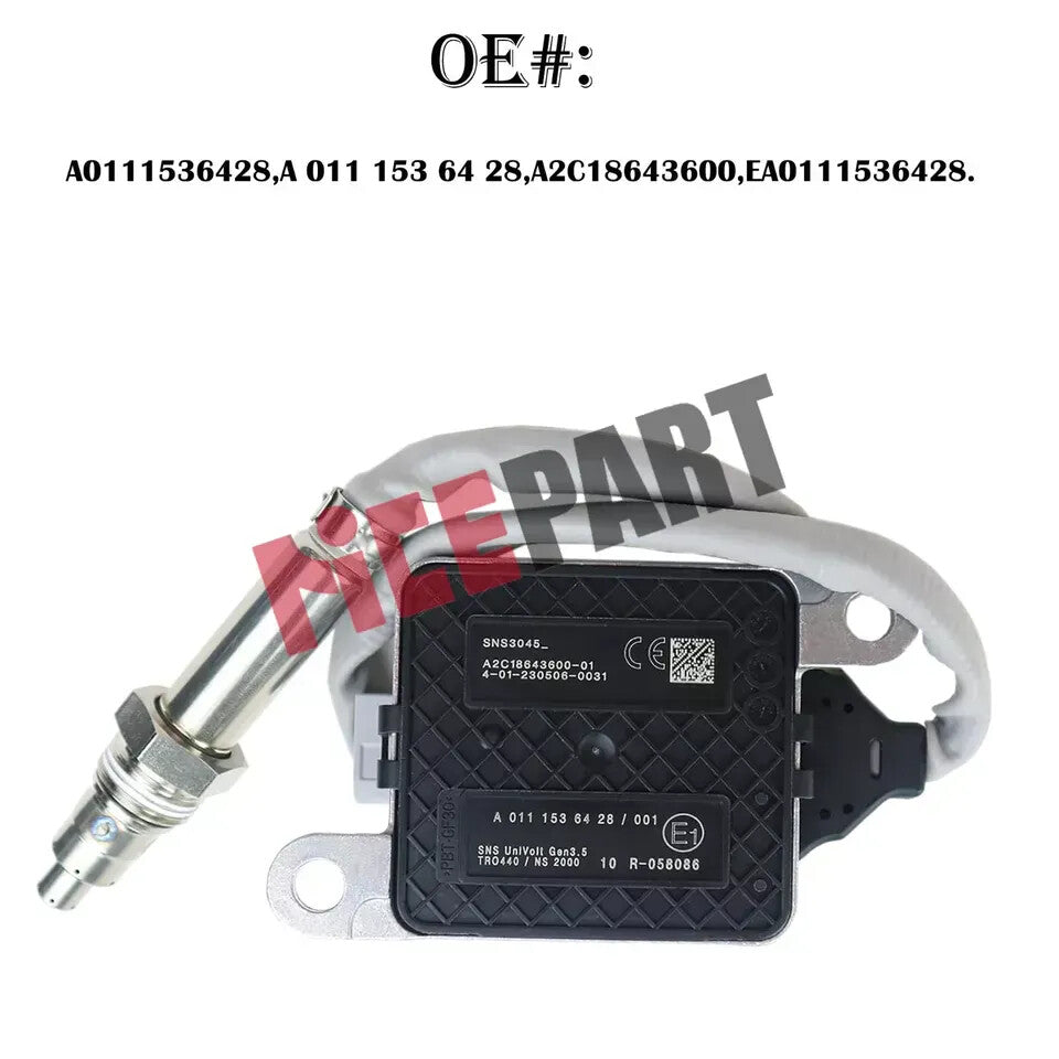 The new A0111536428 Nox sensor is compatible with for MERCEDES-BENZ A 011 153 64 28 A2C18643600