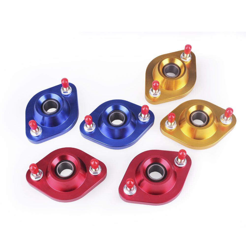Blue Shock Top Mount Set for BMW E30 E46 Z3 Pillow Ball Rear Upper Camber Plate