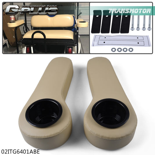 Suitable for EZGO/Club Car/for for Yamaha for Golf Cart Back for Seat Armrest Cushion Cup Holder 2 pcs - v