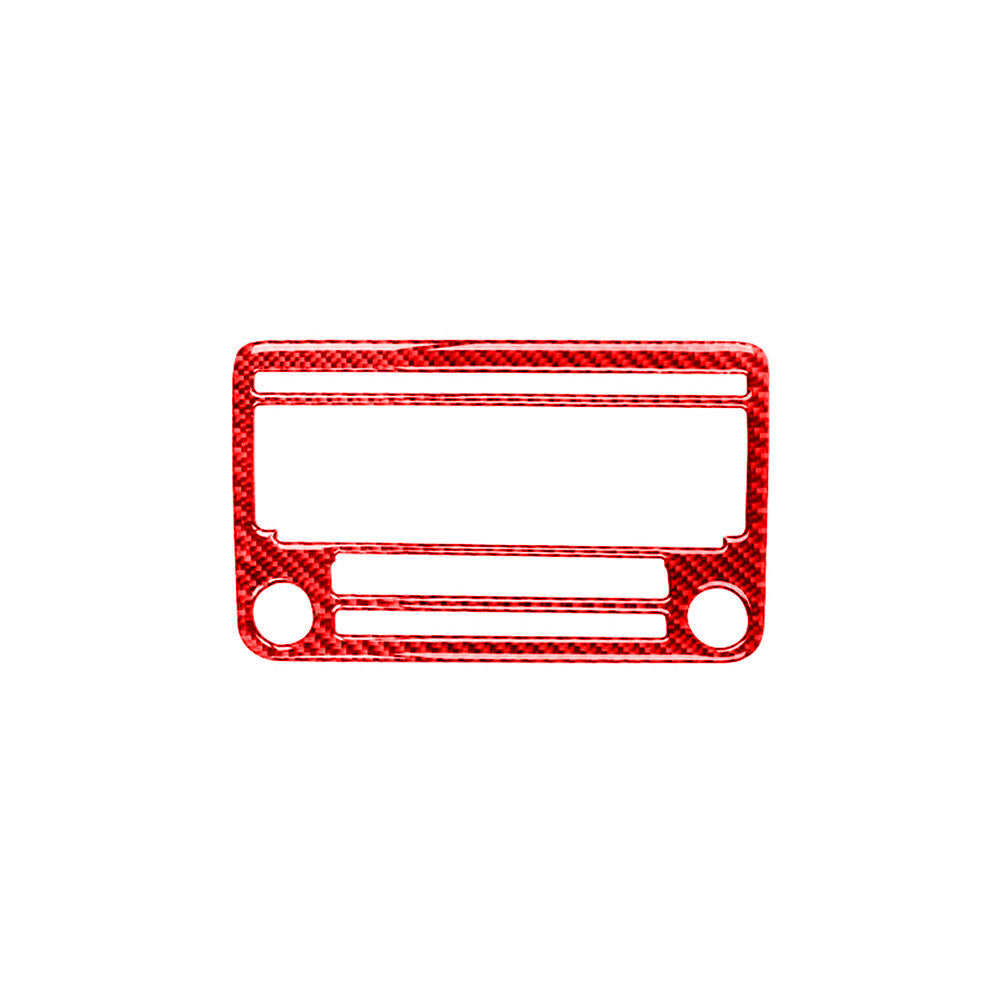 Red Carbon Fiber Radio Without Navigation Trim for Volkswagen for Jetta Sedan 11-14