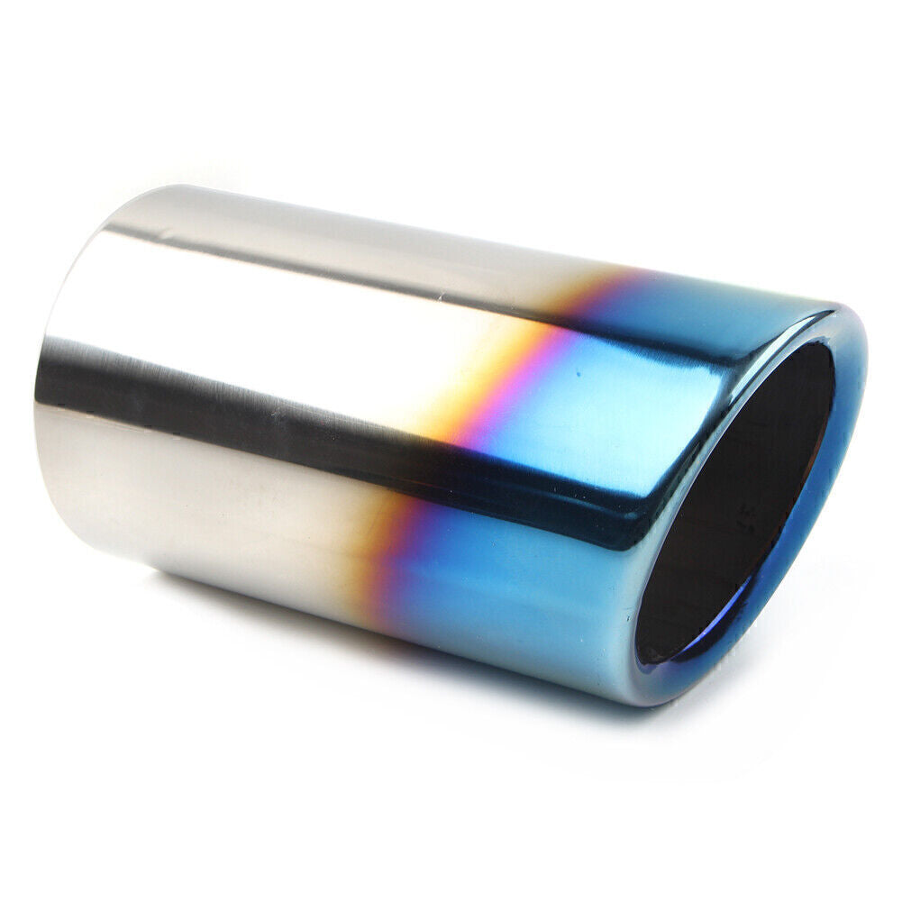 for VW for Golf MK7 2013-21 Stainless Steel Rear Exhaust Pipe Tail Muffler Tip Blue Q