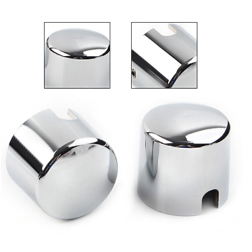 Aluminum Axle Cap Nut Cover for Harley Softail Deuce FXSTD Springer
