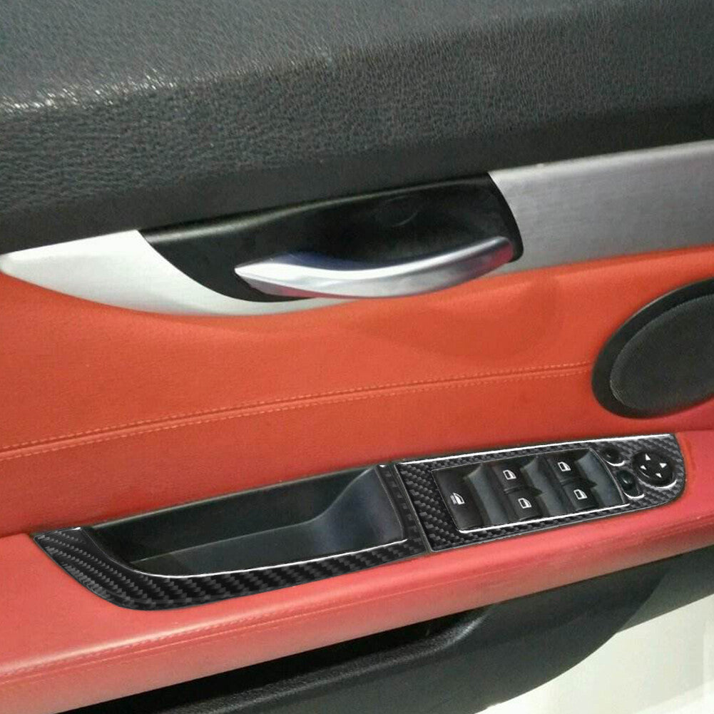 for Mazda MX-5 16-20 Carbon Fiber Interior AC Switch Button Panel Cover Trim Red v