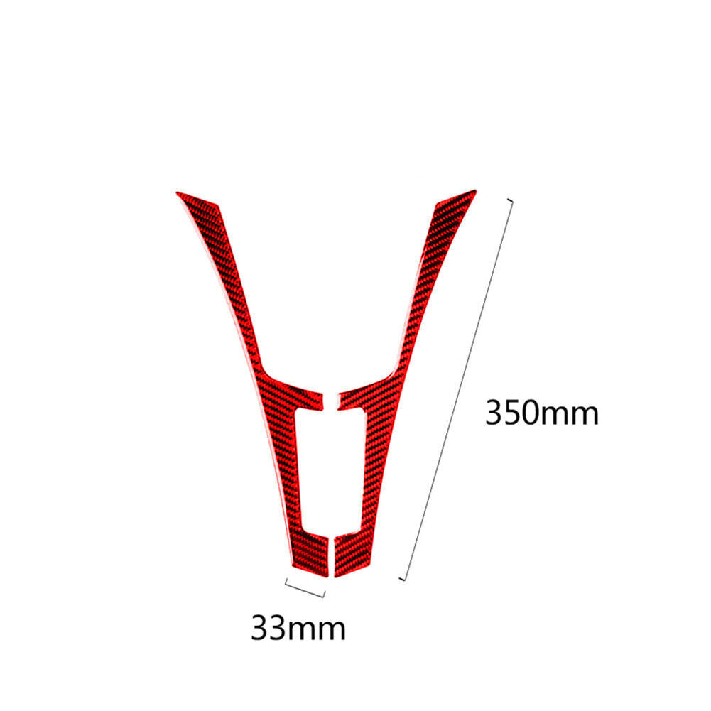 Red Carbon Fiber Central Control Side Panel Trim for Infiniti Q50 Q60 QX60 2014+