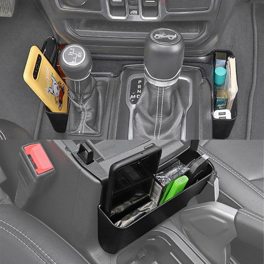 2-Piece Transmission Side Disc + Armrest Storage Box for 2018-2025 for Jeep for Wrangler JL JT