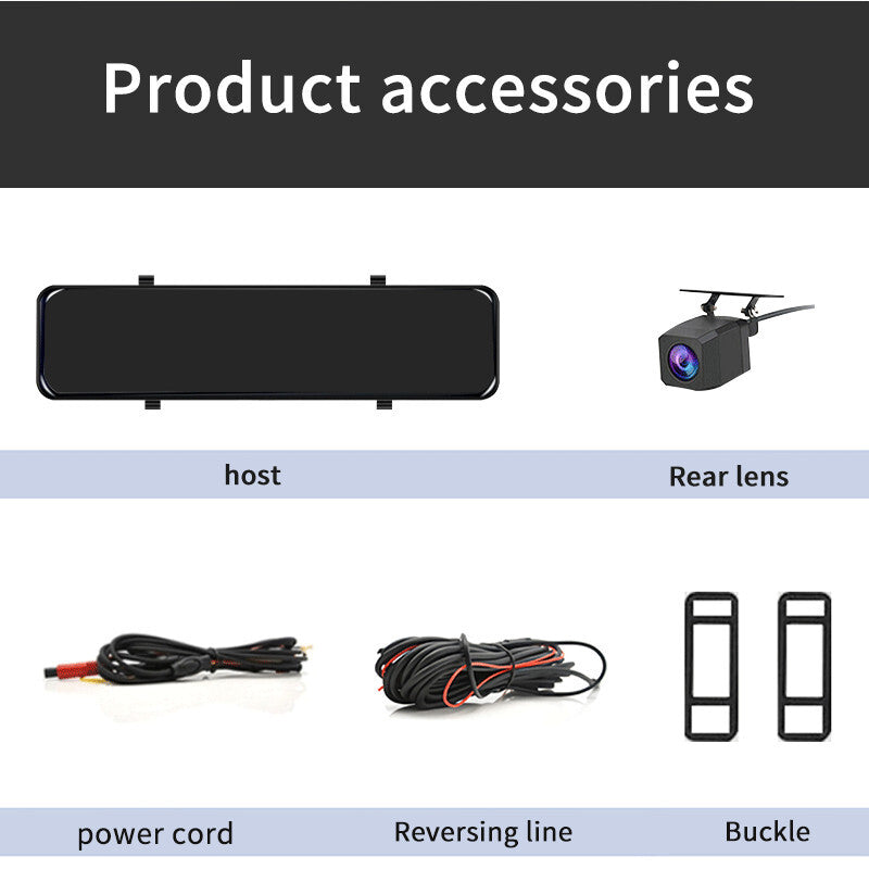 4G Dash Cam Android 8.1 Car Mirror DVR Camera GPS Navigation Recorder ADAS WIFI