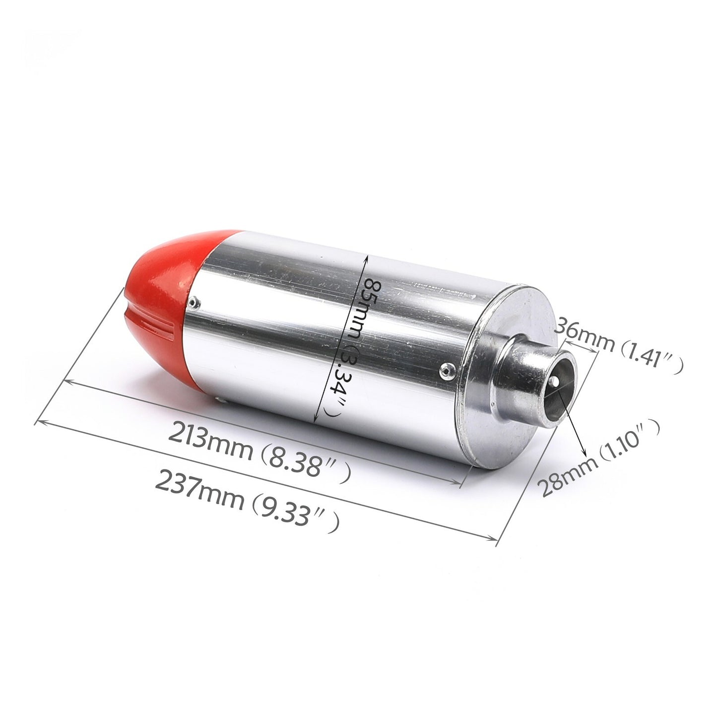 28mm exhaust muffler pipe for CRF50 Apollo Baja 70cc 110cc 125cc all-terrain bikes/pit bikes