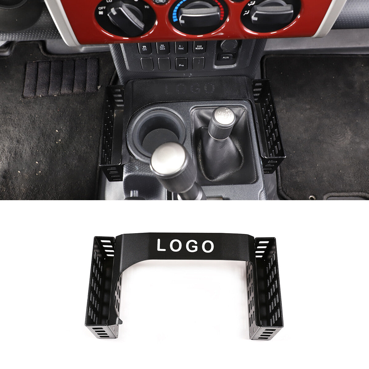 ABS Center Cupholder Storage Box Insert Divider for Maverick 2022 - 2024- v