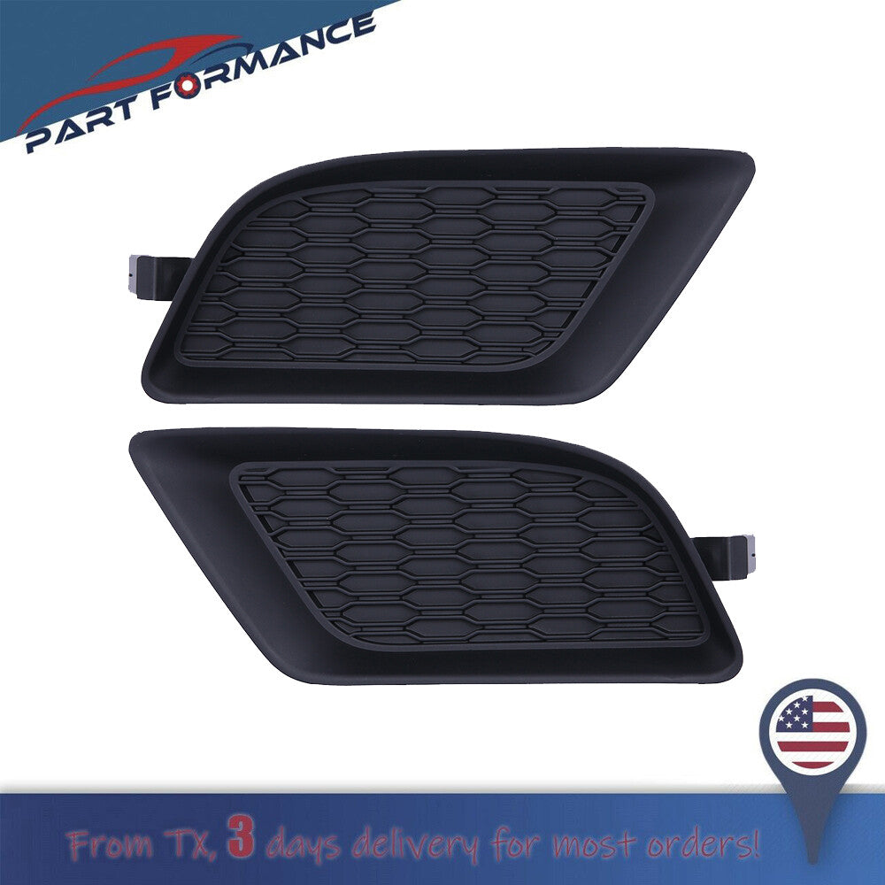 Pair of Fog Light Hole Plug Inserts for 2011-14 for Dodge Charger LH and Right Hand Fog Light Cover - v