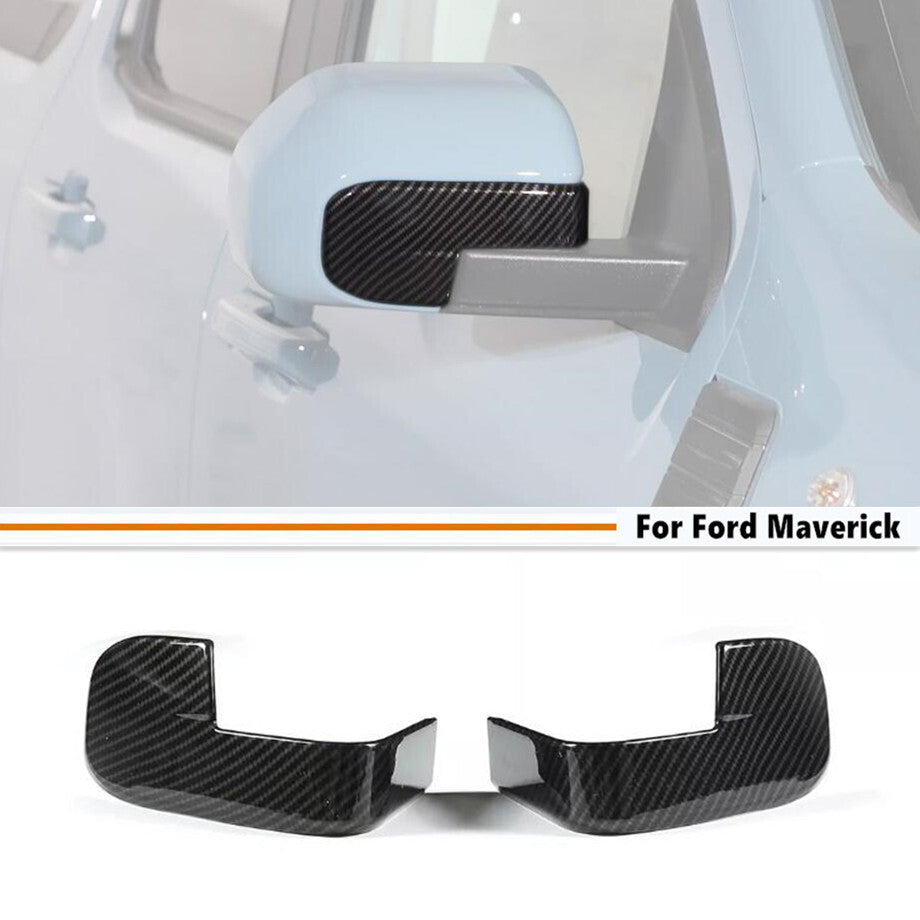For 2022-2024 Maverick Carbon Fiber Side Rearview Mirror Strips Cover Trim v