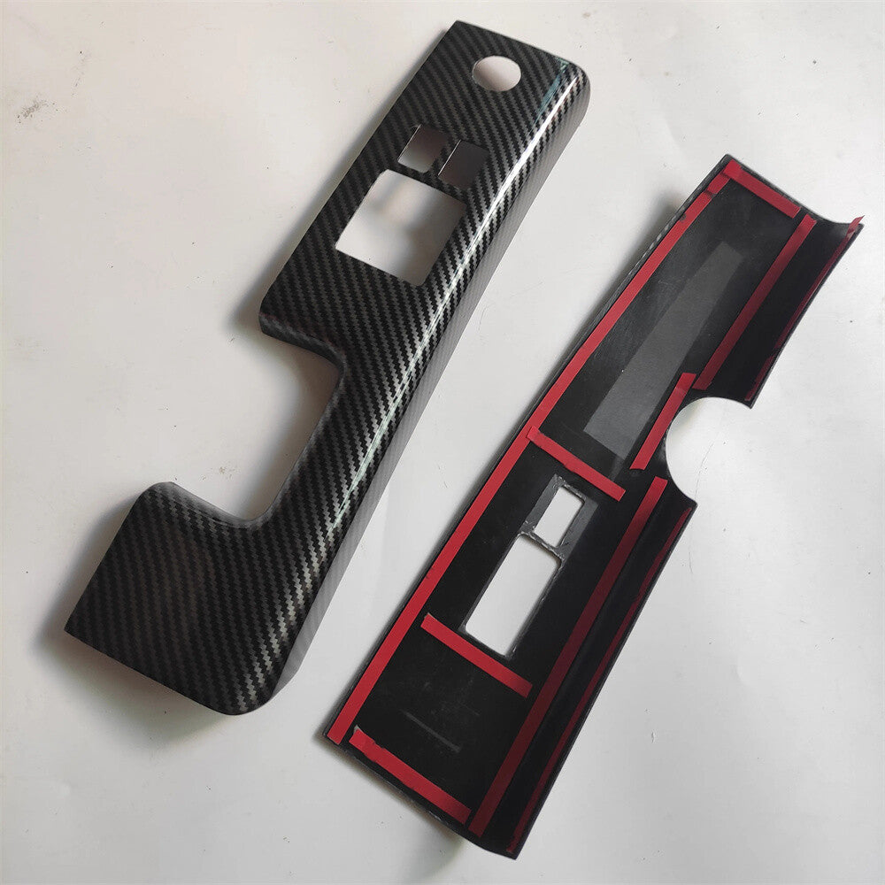 2X Carbon Fiber Look Car Interior Window Switch Cover for Nissan 350Z Z33 06-08 Q