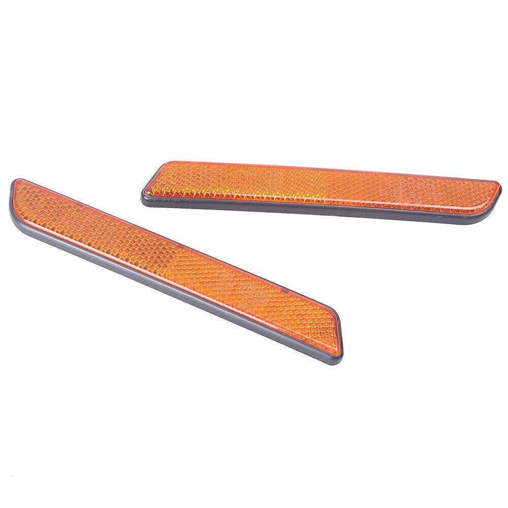 Pair L&R Front Fork Leg Reflectors fit for Harley Softail Dyna Fatboy Sportster XL Q