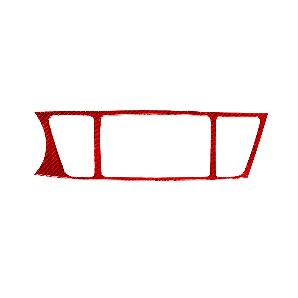 Red Carbon Fiber Headlight Switch Panel Trim Cover For 3Series F30 2013-2019 v