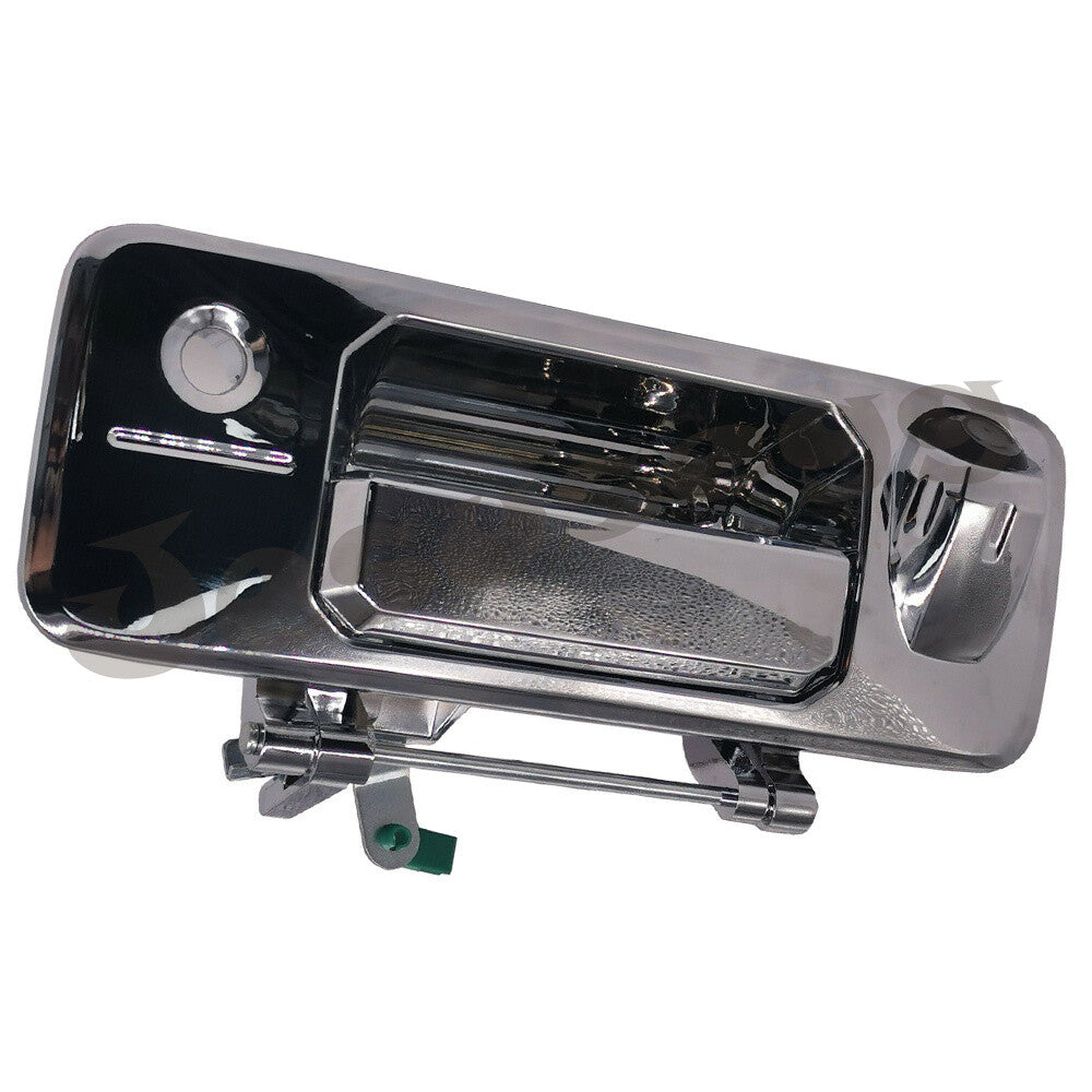 Chrome Tailgate Handle w/Camera  Keyhole for Toyota Tundra 2014-21 Tacoma 16-21 Q