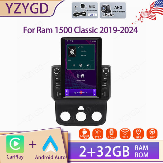 9.7 for Ram 1500 Classic 2019-2024 Android Carplay Car Stereo Radio Screen GPS