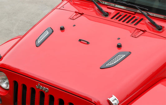 for Jeep for Wrangler JK JL 2007-2023 Hood Bonnet Vent Hood Air Intake Trim Cover