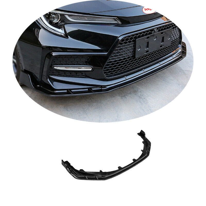 for Toyota for Corolla SE XSE 19-2022 Black Front Bumper Body Kit Spoiler Lip Refit