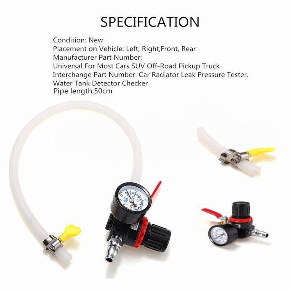 Universal Car Cooling Radiator Pressure Tester, Water Tank Detector Checker Tool