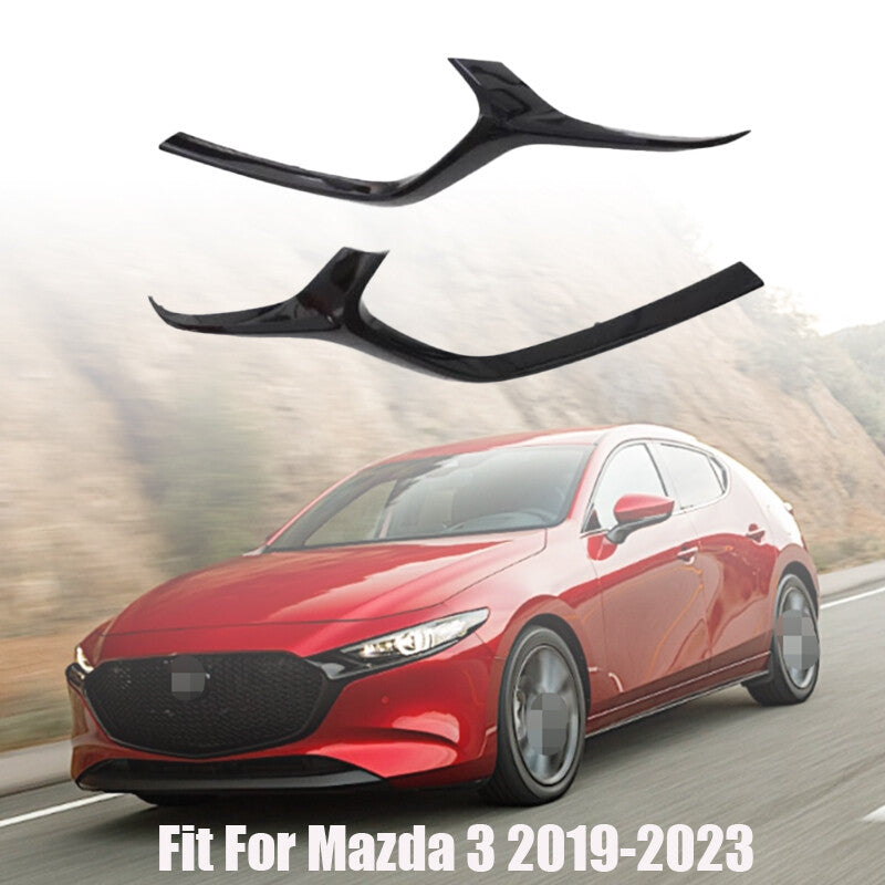 Driver & Passenger Side Fit for Mazda 3 2019-2023 Set of 2 Pair Grille Trims Grill n