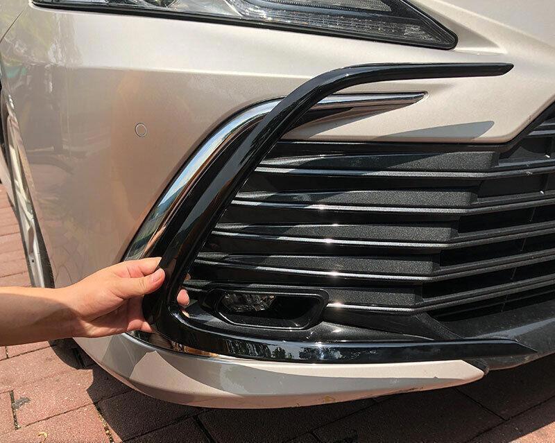 for Toyota for Camry Xle Le 21-23 Piano Black Front Lower Grille Grill Strip Trim 2X