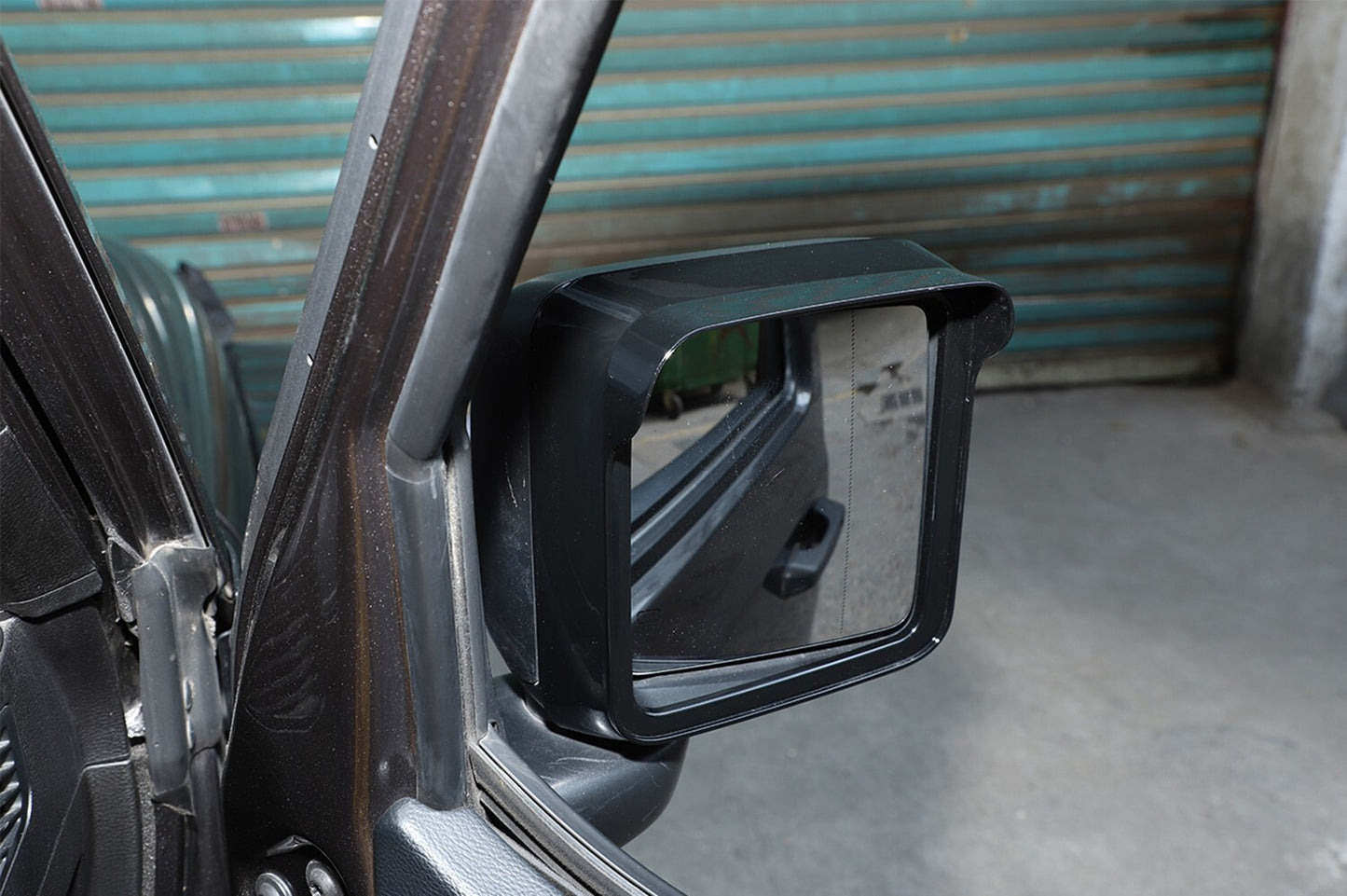 Side Rearview Mirror Rain Eyebrow Cover Trim for Jeep for Wrangler JL JT 18+ Black