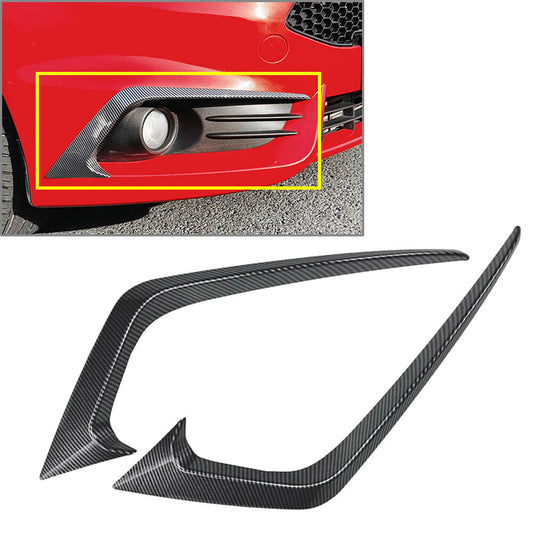 Front Bumper Side Splitter Spoiler Carbon for Ford Fiesta ST MK6 B-Max 2012-2017