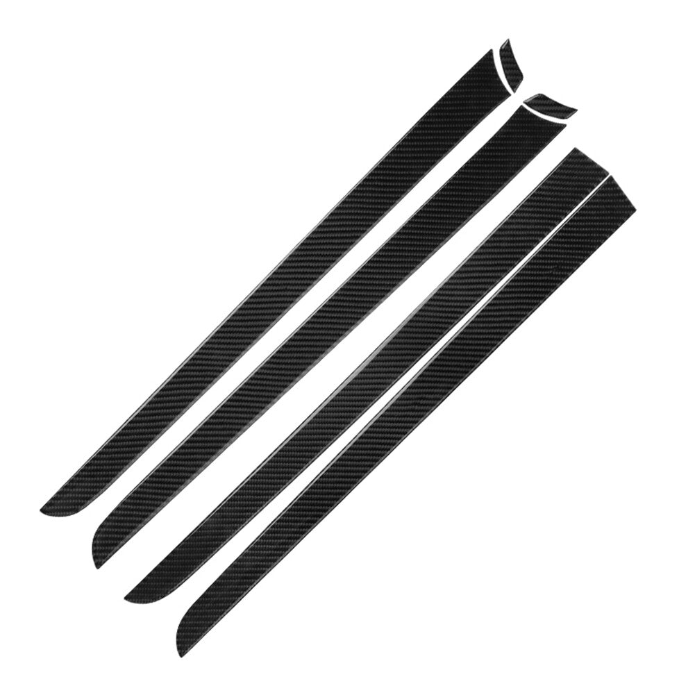 2Pcs Gear Shift Frame Trim Panel Carbon Fiber For COBALT 2005-2010 v