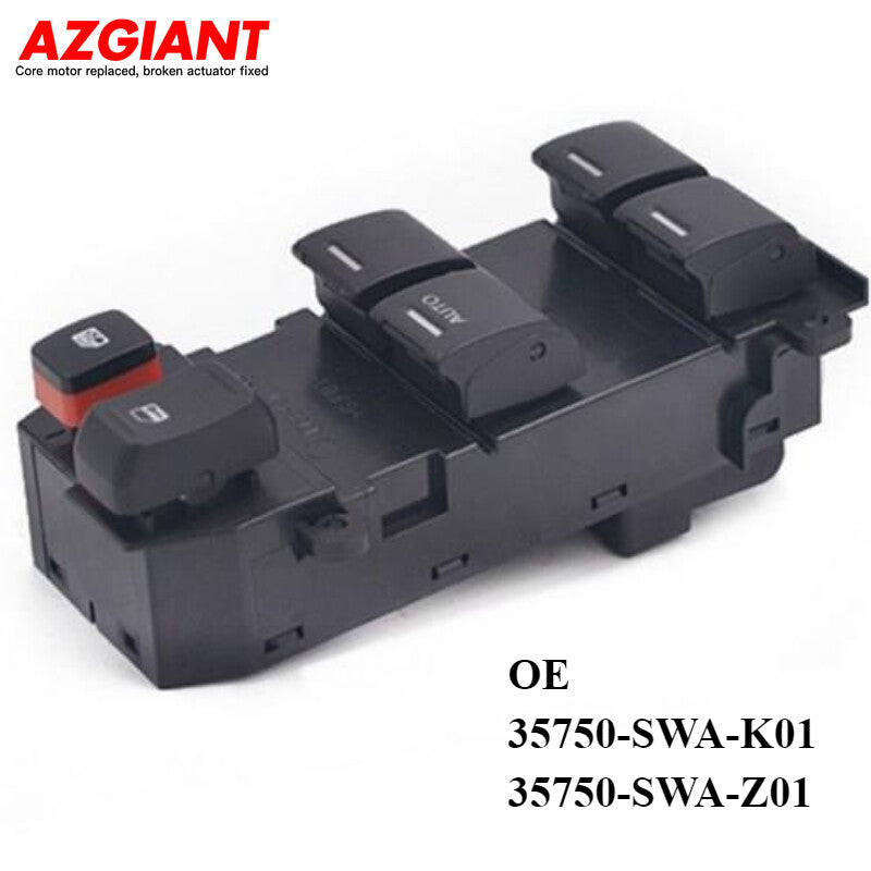 MASTER POWER WINDOW DOOR SWITCH for Honda CR-V 35750-SWA-K01