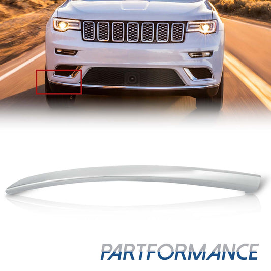 2017-2021 for Jeep Grand Cherokee front passenger side right chrome bumper trim