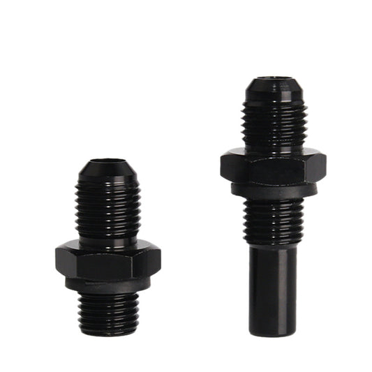 A pair of 6AN x 1/4NPS transmission oil cooler adapter accessories for GM 1997-2007 4L80E