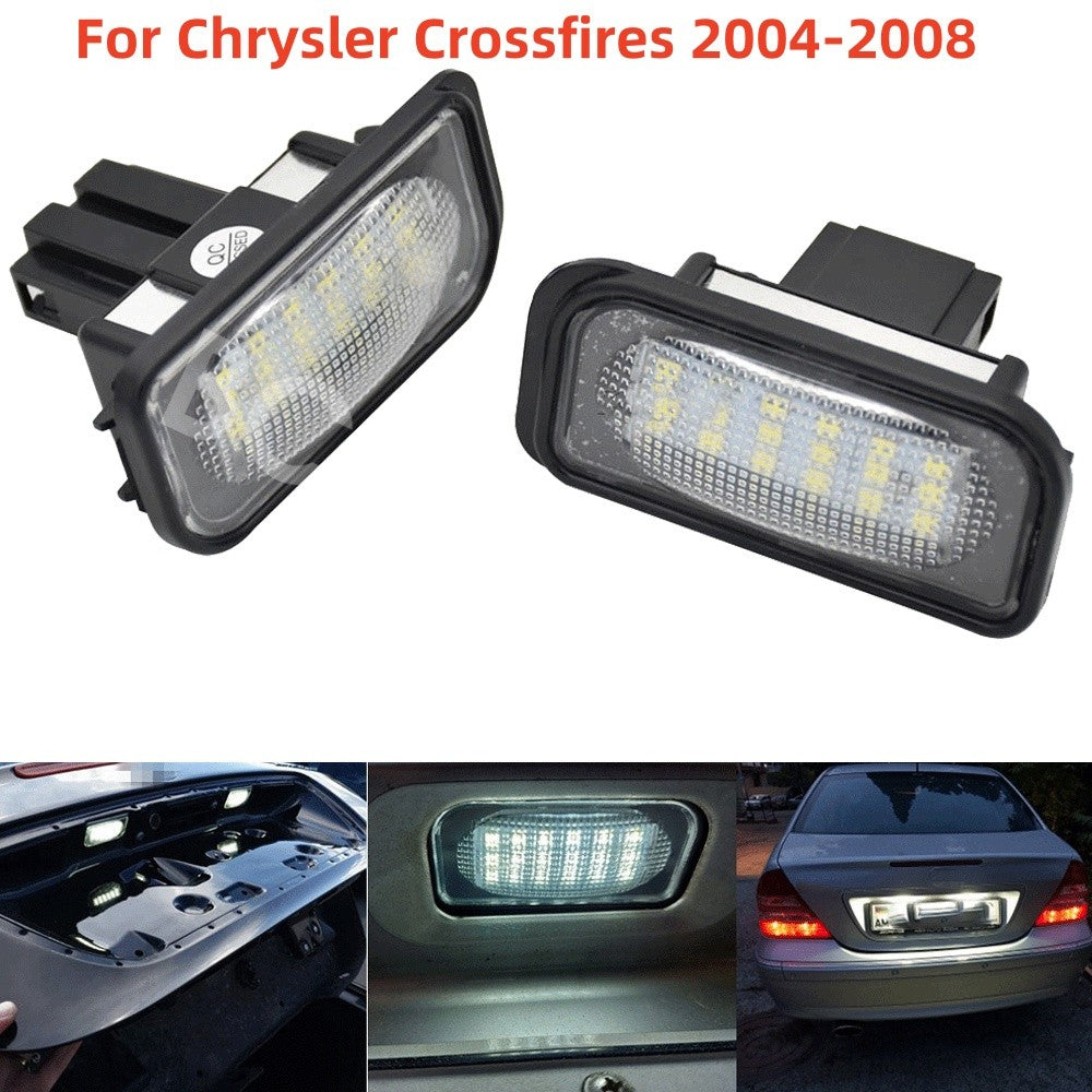 Car White LED License Plate Light Lamp Fit for Chrysler Crossfires 2004-2008 Q