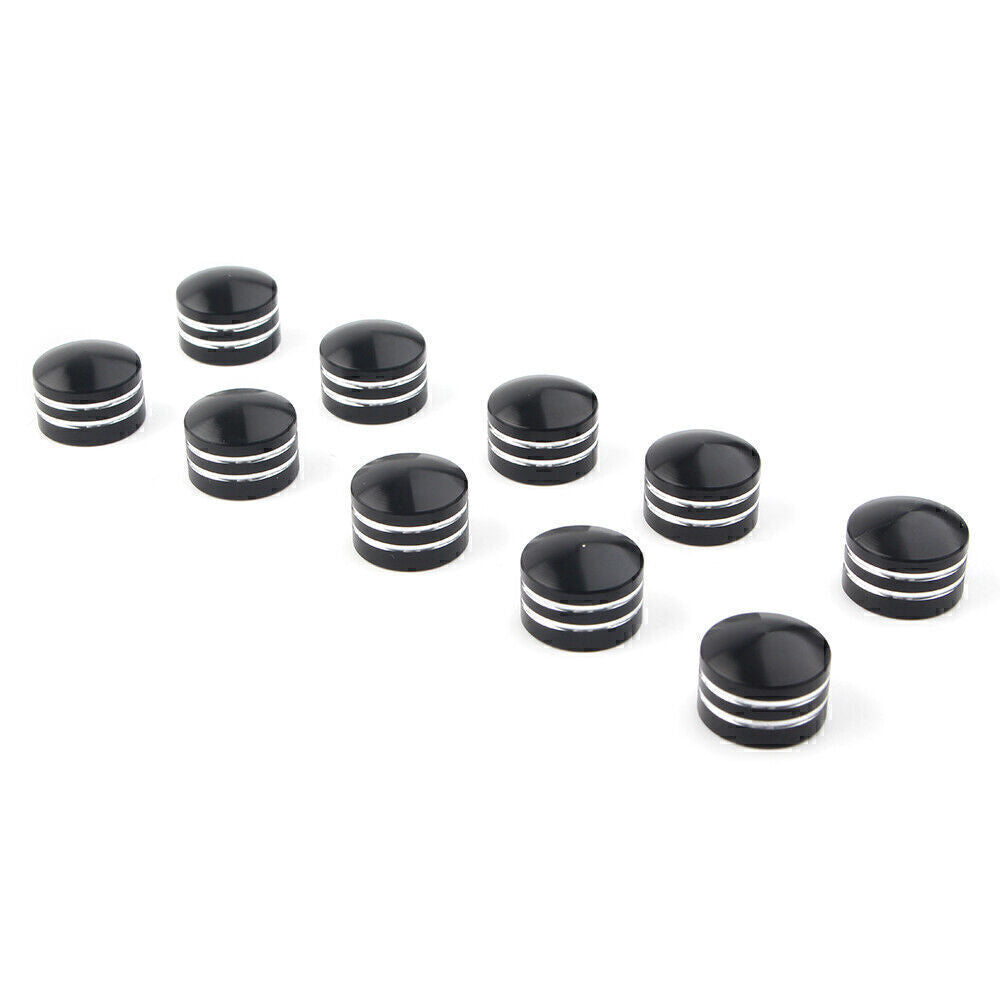 10x 9mm Inner Schrauben Motor Bolt Topper Cover for Harley Black Motorcycle Q