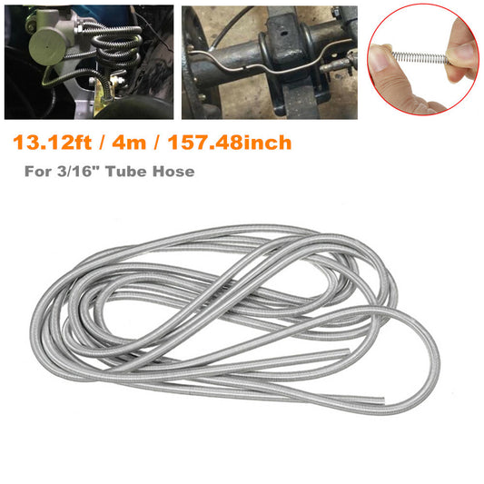4-meter steel wire brake line, gravel protection, spring tool suitable for 3/16 tubing hose - n