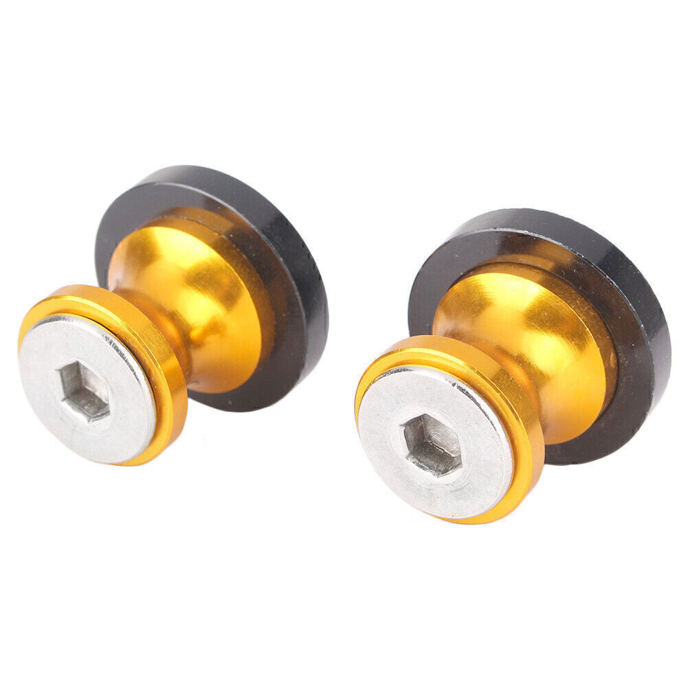 for YAMAHA MT-09 MT-10 FZ09 10mm Screws Sliders Swingarm Spools Slider Gold UK