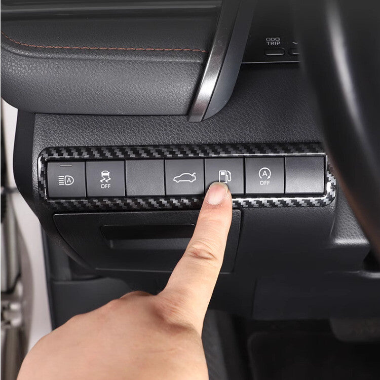 for Toyota for Camry 2018-2024 Carbon Fiber Headlight Switch Button Frame Trim