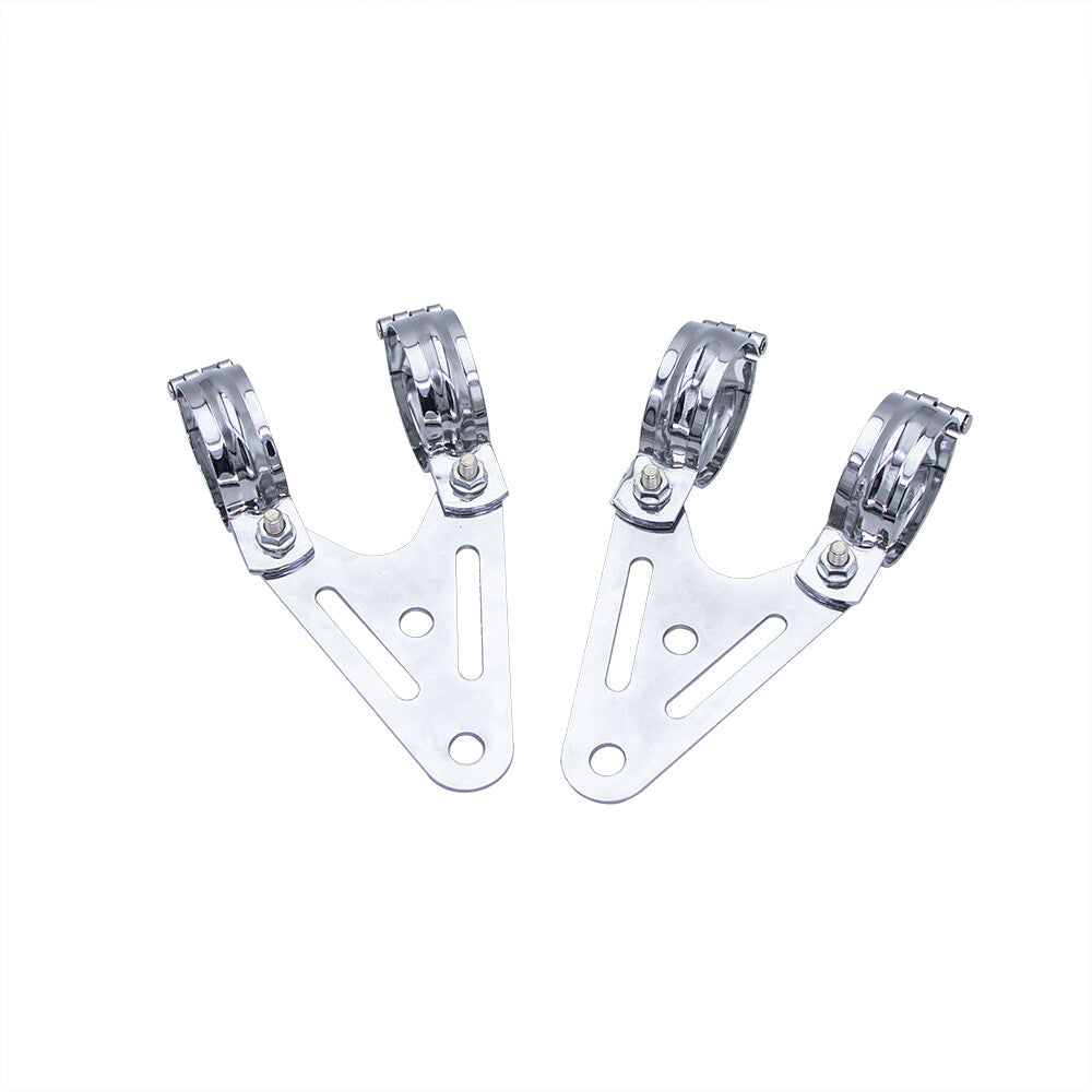 Motorcycle Metal Headlight Mount Bracket Turn Signal Light Fork Clamp 34mm-60mm Q